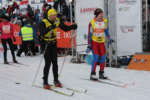 Marek Šimíček v cíli 50km