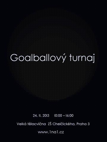 Goalballovy turnaj plakat